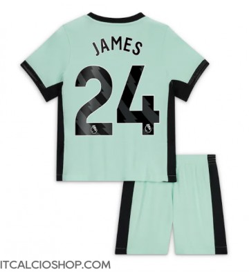 Chelsea Reece James #24 Terza Maglia Bambino 2023-24 Manica Corta (+ Pantaloni corti)